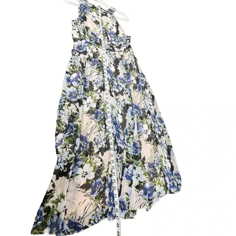Tommy Hilfiger Women's White Multicolor‎ Floral Fit & Flare Dress Sleeveless 12
